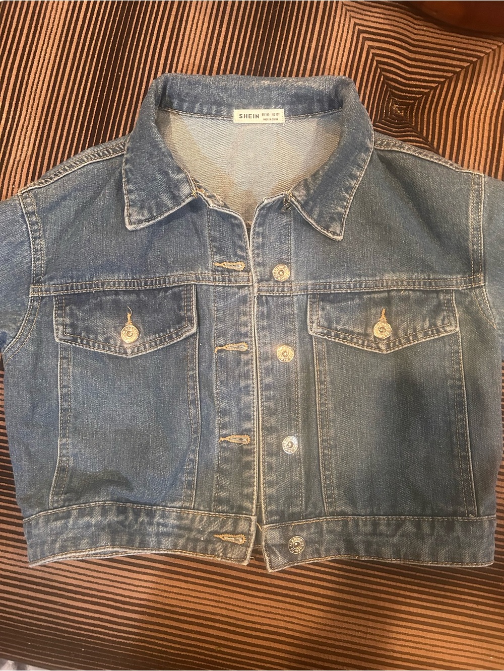 SHEIN Blue Denim Jacket - Classic Jean Jacket